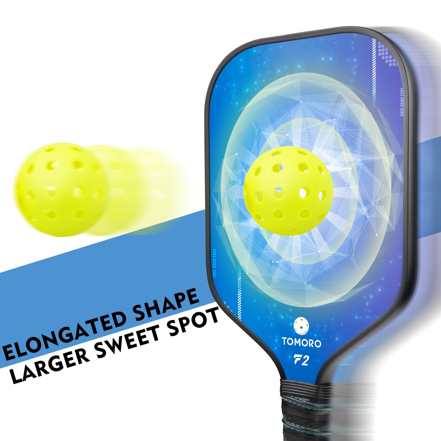 Pickleball Paddle with a larger sweet spot 