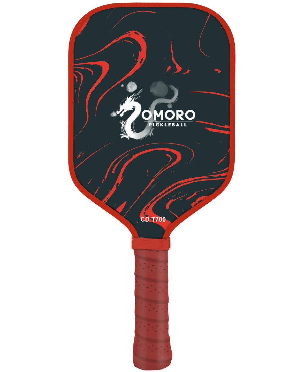 T700 Raw Carbon Fiber 16mm Pickleball Paddle Dragon-Designer Collection